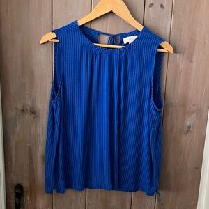 LOFT Royal Blue Sleeveless Blouse